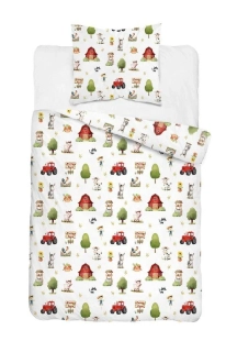 DETEXPOL Povlečení XOXO Farma  Bavlna, 140/200, 70/80 cm
