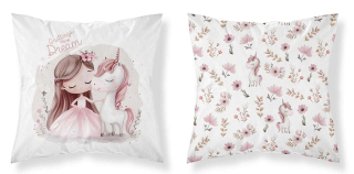 DETEXPOL Povlak na polštářek Jednorožec dream  Bavlna, 40/40 cm