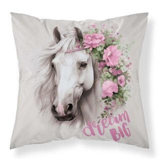 DETEXPOL Povlak na polštářek Kůň romantic micro  Polyester, 40/40 cm