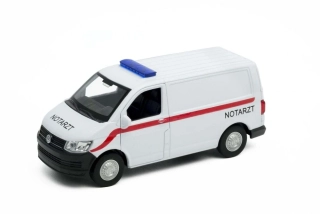Welly Volkswagen Transporter T6 VAN 1:34 NOTARZT