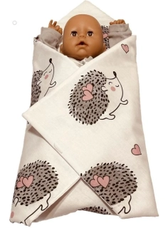 SDS Rychlozavinovačka pro panenky Ježeček Bavlna, výplň: Polyester, 1x 60x60 cm