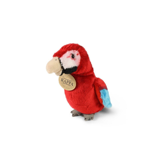 Rappa Plyšový papoušek červený Ara 15 cm ECO-FRIENDLY