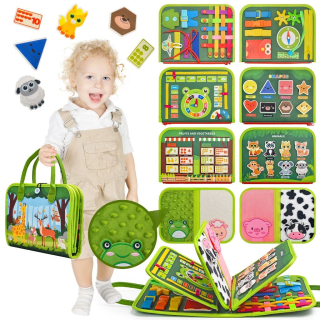 2Kids Toys Senzorická busy kniha Zvířátka