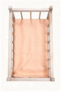 SDS Matrace do postýlky pro panenky Meruňková, Bavlna, výplň: Polyester, 50x28 cm