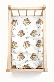 SDS Matrace do postýlky pro panenky Medvědí rodinka, Bavlna, výplň: Polyester, 50x28 cm