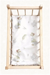 SDS Matrace do postýlky pro panenky Husy, Bavlna, výplň: Polyester, 50x28 cm
