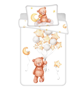 JERRY FABRICS Povlečení do postýlky Medvídek Cute baby  Bavlna, 100/135, 40/60 cm