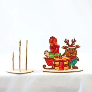 2Kids Toys Diamantové malování se stojanem Vánoční sob