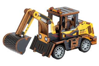 2Kids Toys 3D dřevěná skládačka Bagr