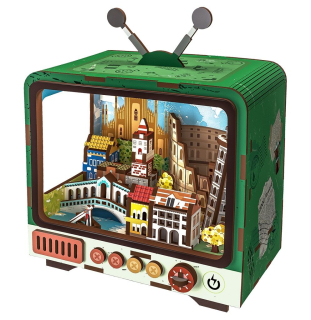 2Kids Toys 3D dřevěná skládačka Retro TV Benátky