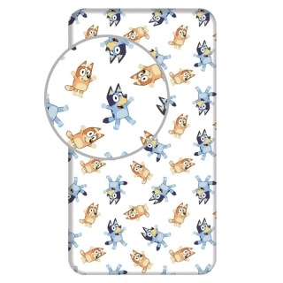 JERRY FABRICS Prostěradlo Bluey 061 Bavlna, 90/200 cm