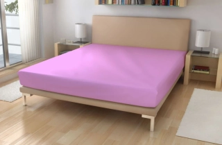 Polášek Jersey prostěradlo Bavlna 150g/m2, 140/200 Fialková cm