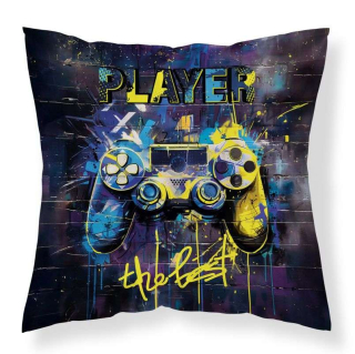 DETEXPOL Povlak na polštářek Player micro  Polyester, 40/40 cm