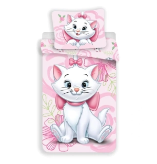 JERRY FABRICS Povlečení Kočička Marie Pink 03 Bavlna, 140/200, 70/90 cm
