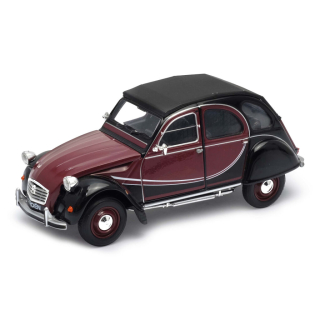 Welly Citroen 2CV 6 Charleston 1:24 černá burgund