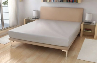 Nepropustné napínací jersey prostěradlo šedé 90/200