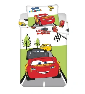 JERRY FABRICS Povlečení do postýlky Cars Champion baby  Bavlna, 100/135, 40/60 cm