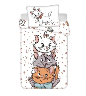 JERRY FABRICS Povlečení do postýlky Kočička Marie Friends baby  Bavlna, 100/135, 40/60 cm