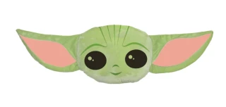 JERRY FABRICS Tvarovaný mikroplyšový polštářek Star Wars Baby Yoda  Polyester, 41x31 cm