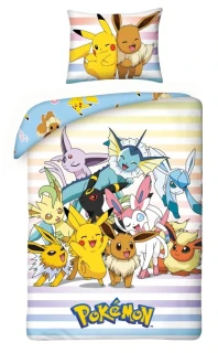 HALANTEX Povlečení Pokémon parta Bavlna, 140/200, 70/90 cm