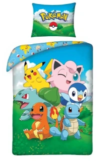 HALANTEX Povlečení Pokémon louka Bavlna, 140/200, 70/90 cm