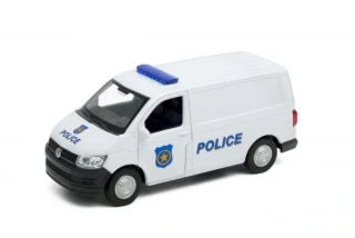 Welly Volkswagen Transporter T6 Van 1:34 policie bílé