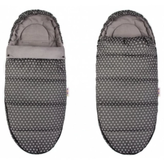 Baby Nellys Dětský fusak Maxi Hvězdičky Stars Tmavě šedé 105/50 cm